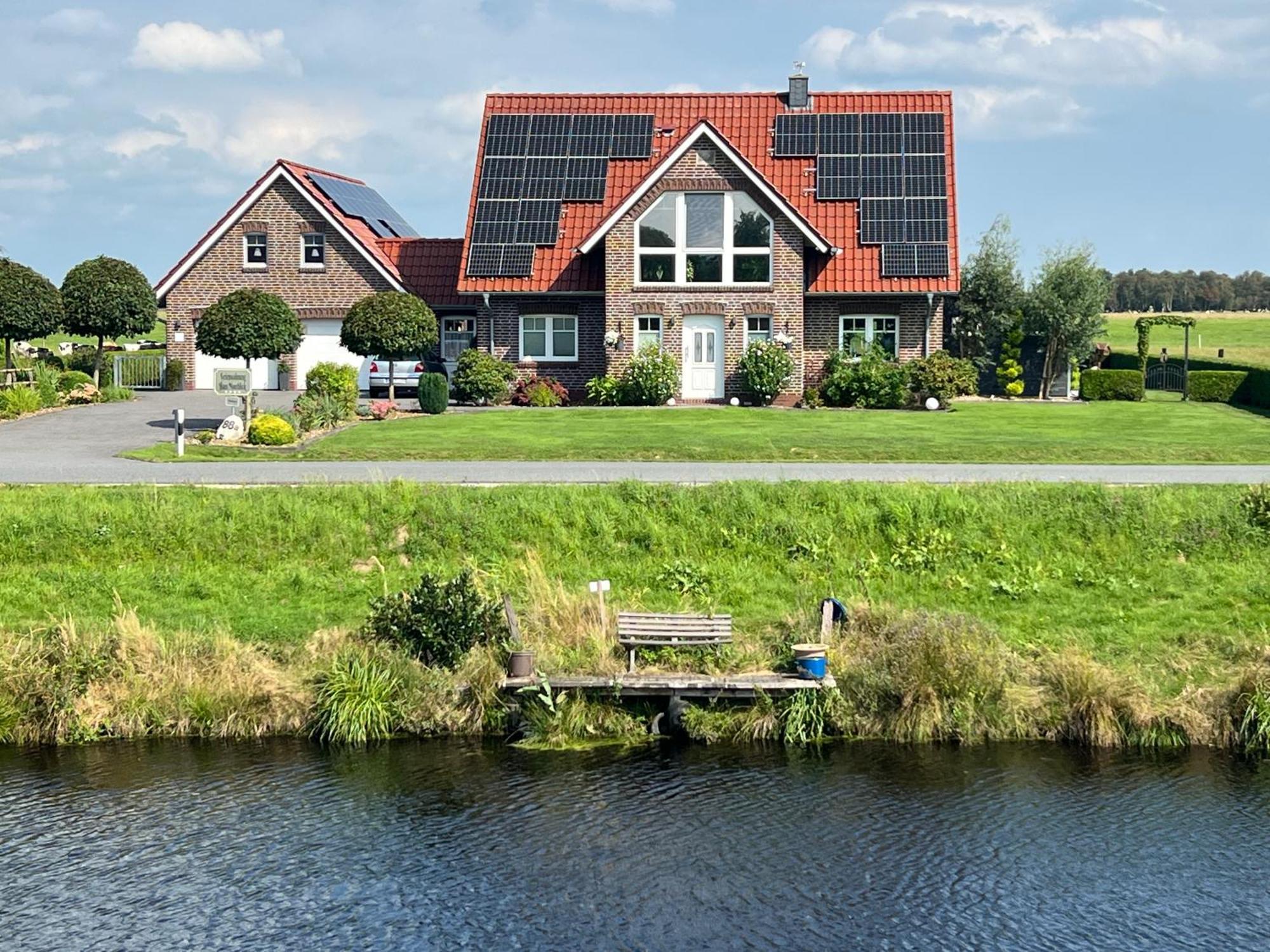 Ferienwohnung Haus Moorblick Mit Garten In Kanallage Wiesmoor Exterior foto